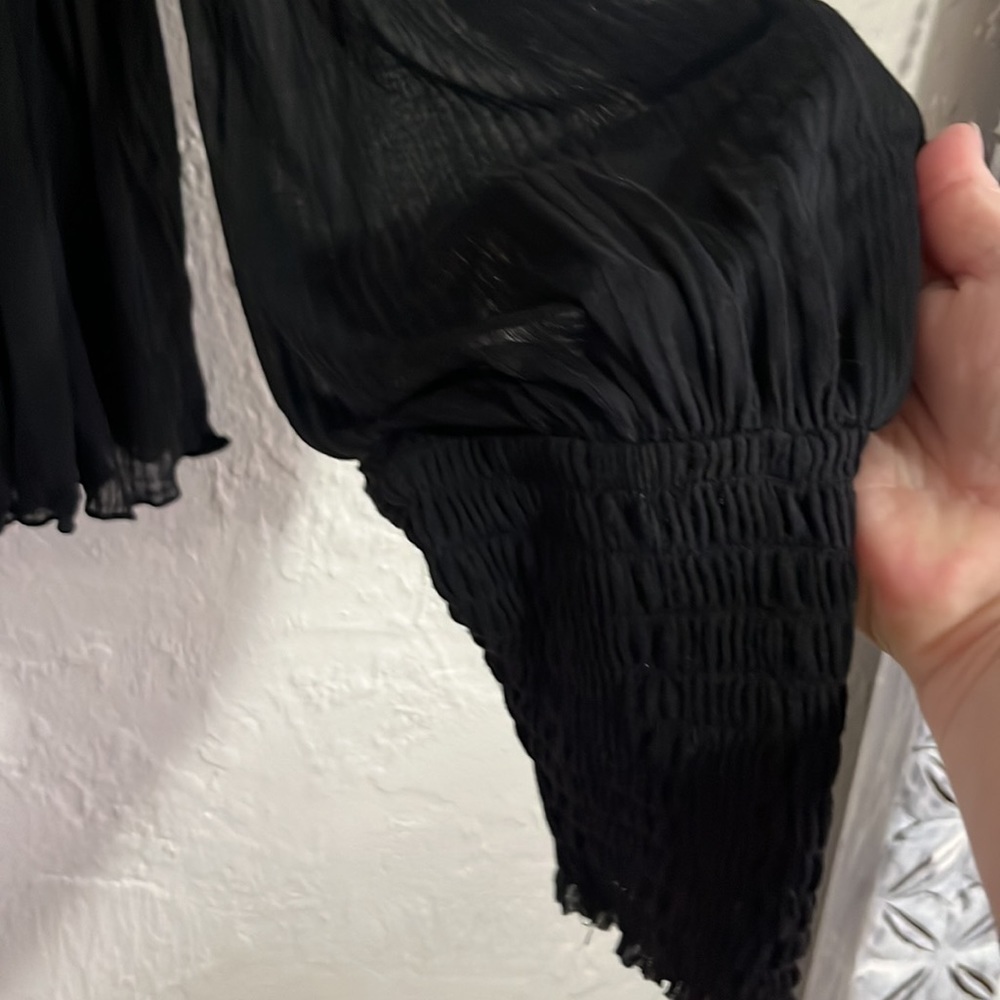 Free People Day Dreaming Balloon Sleeve Top Size S - Picture 7 of 11